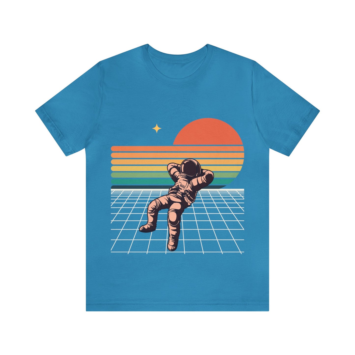 Astronaut Chilling On Sunset - Graphic T Shirt For Men and Women
