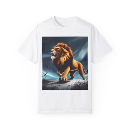 The King - Graphic Lion T-Shirt Garment-Dyed T-shirt