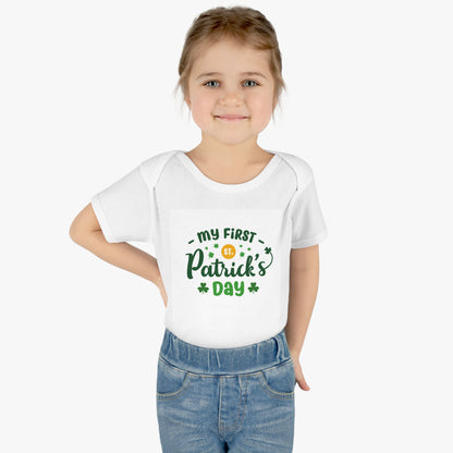 St. Patricks Day - "My First St. Patricks Day" Infant Baby Bodysuit