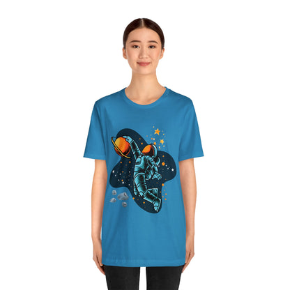 Astronaut Dunking On Saturn - Graphic T Shirt For Men and Women