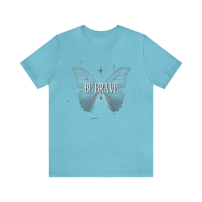 Be Brave With Butterfly - Graphic T Shirt for Women