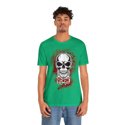 Skull with BowTie - Graphic T Shirt For Men and Women