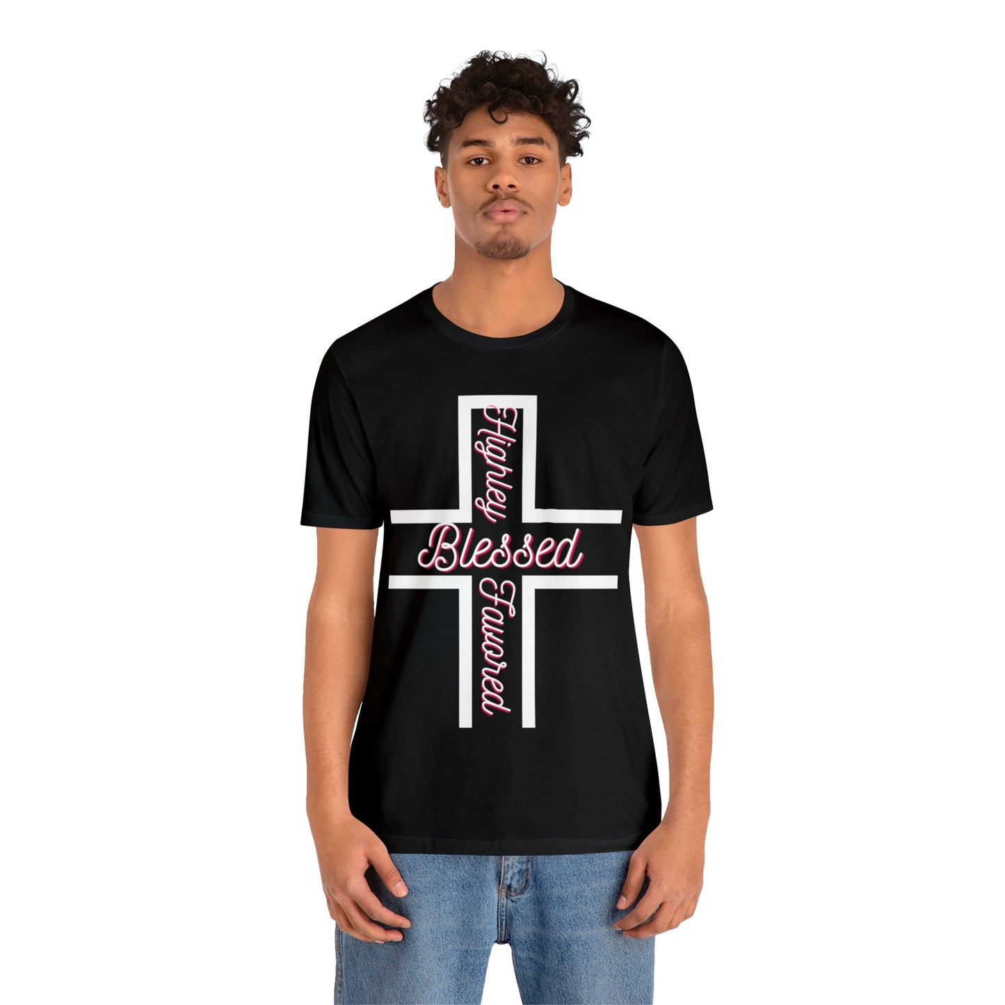 Christian "Blessed -N- Highly Favored" T- Shirt, Christian T-Shirt, Religious Shirt