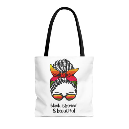 Black, Blessed, and Beautiful - Tote Bag (AOP)