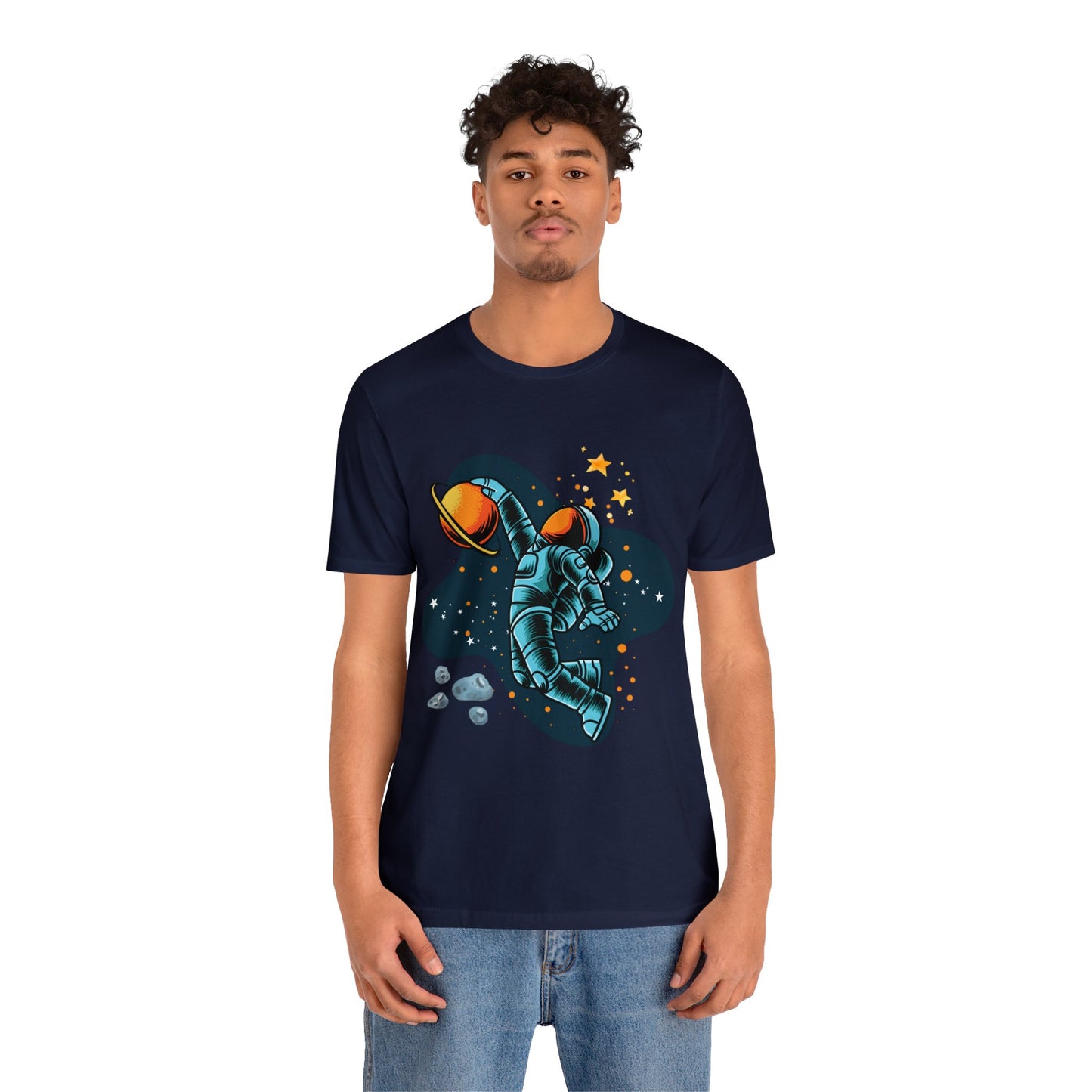 Astronaut Dunking On Saturn - Graphic T Shirt For Men and Women