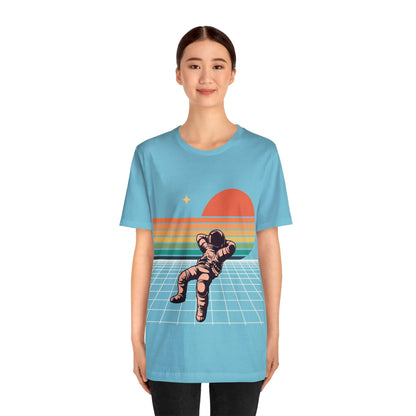 Astronaut Chilling On Sunset - Graphic T Shirt For Men and Women