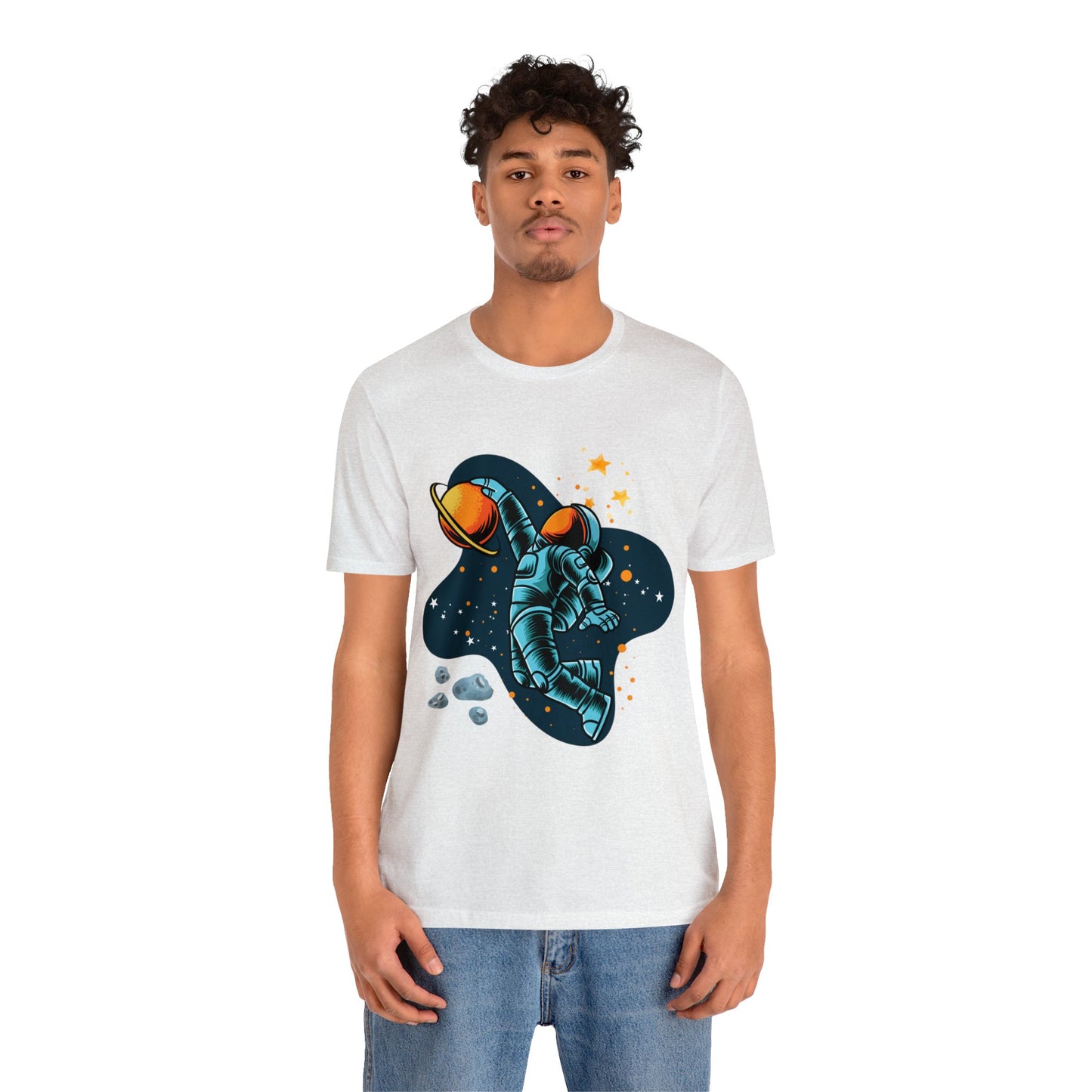 Astronaut Dunking On Saturn - Graphic T Shirt For Men and Women