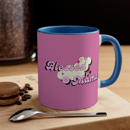 Blessed Mama - Mothers Day Accent Coffee Mug, 11oz