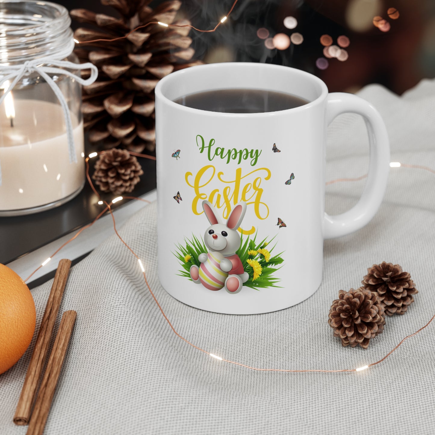 Happy Easter Day Custom Coffee Ceramic Mug