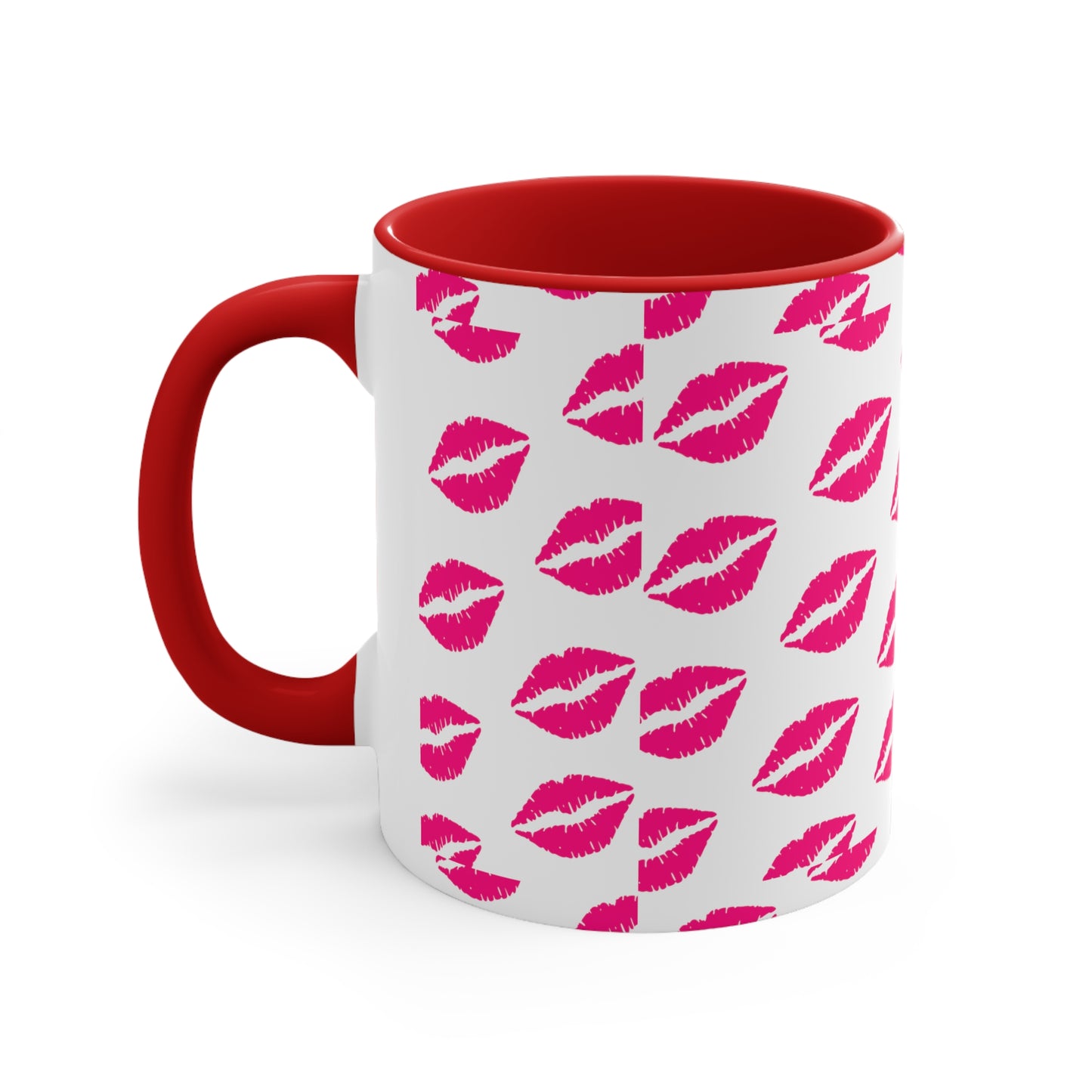 Kisses Accent Coffee Mug For Coffee Lovers, 11oz