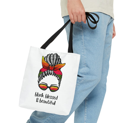 Black, Blessed, and Beautiful - Tote Bag (AOP)