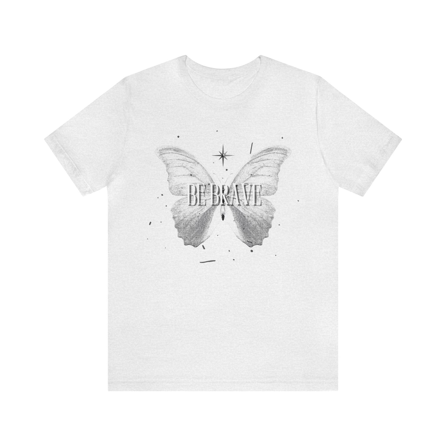 Be Brave With Butterfly - Graphic T Shirt for Women