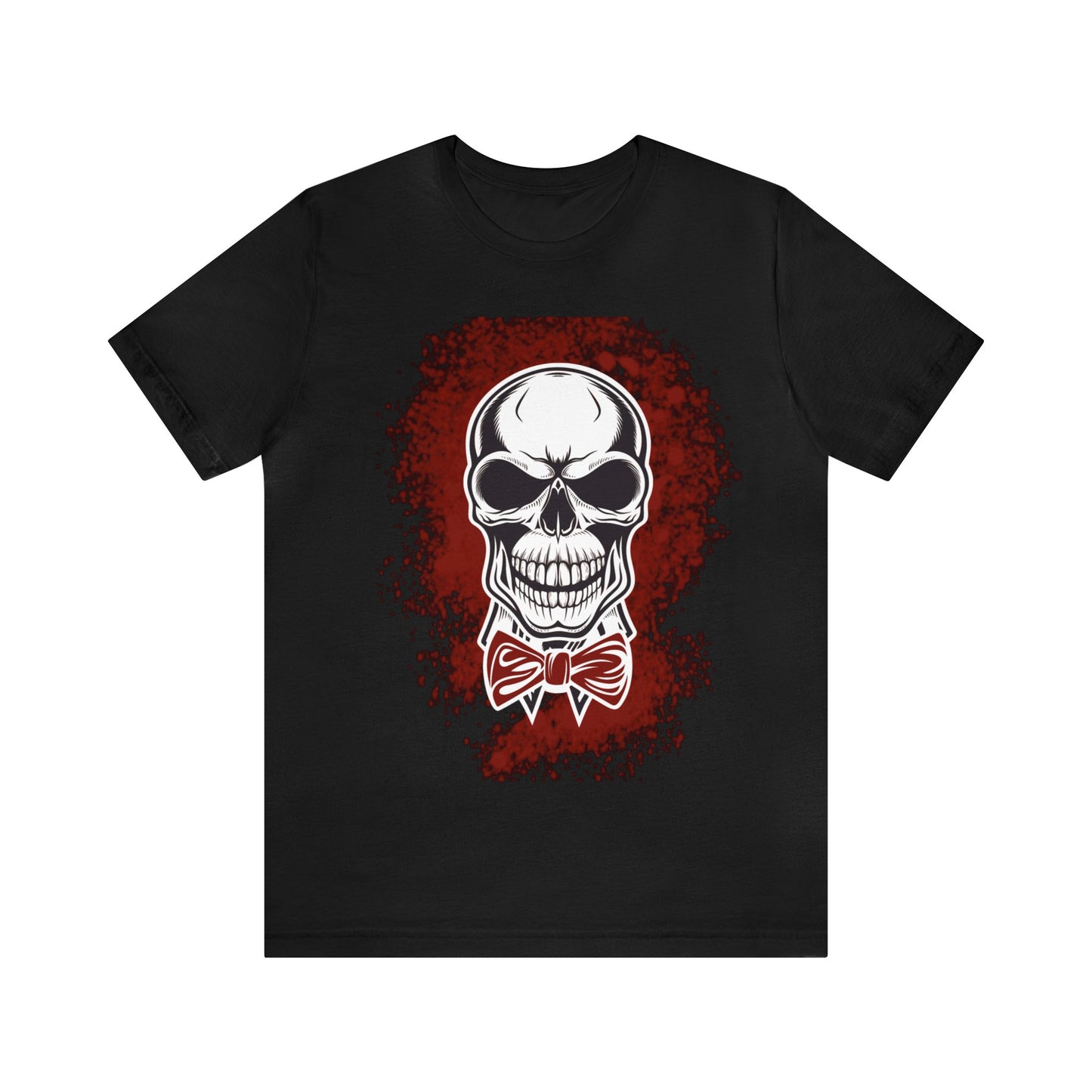 Skull with BowTie - Graphic T Shirt For Men and Women