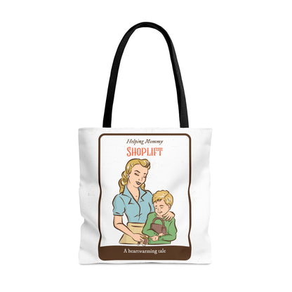 Helping Mommy Shoplift - Funny Tote Bag