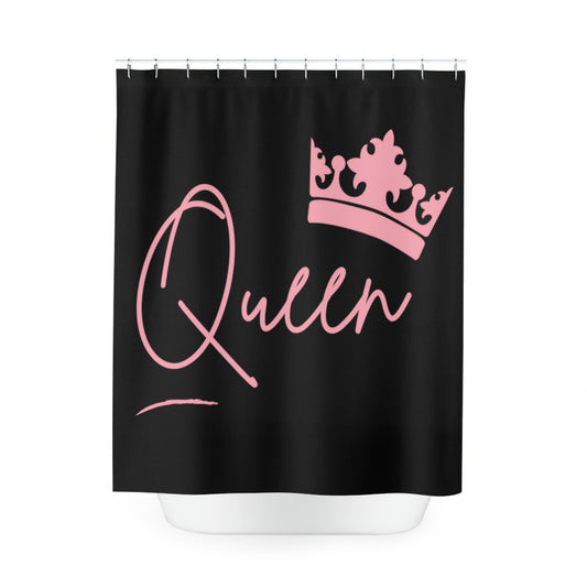 Queen with Her Crown - Polyester Shower Curtain