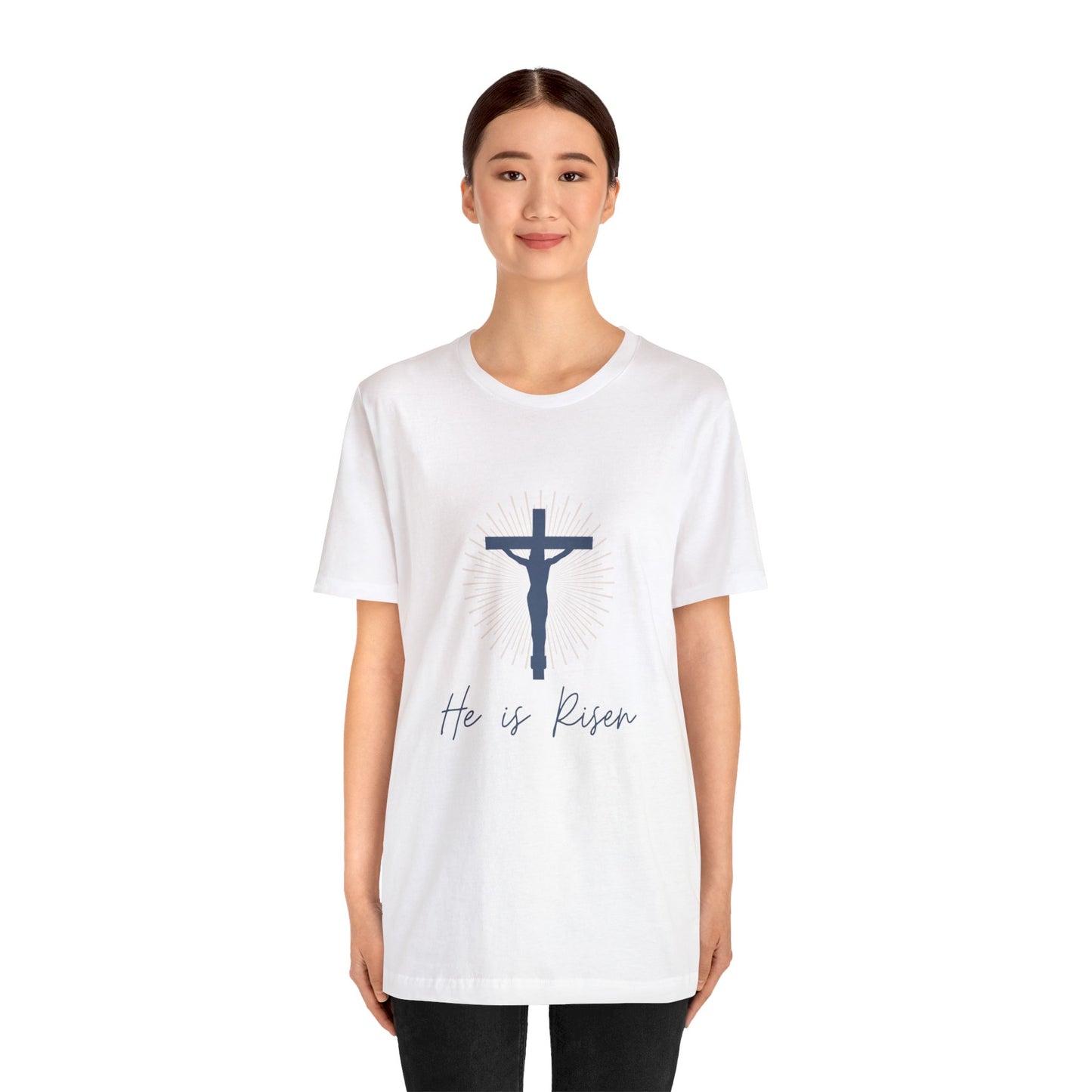 Religious T- Shirt " He is Risen" - Jesus T Shirt,Pray Shirt, Bible Verse T-shirt, Christian Gift, Faith Shirt, Religious Shirt