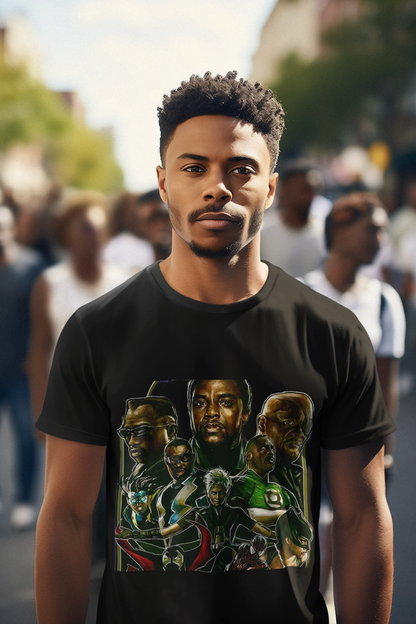 Iconic Black Super Hero Graphic T Shirt